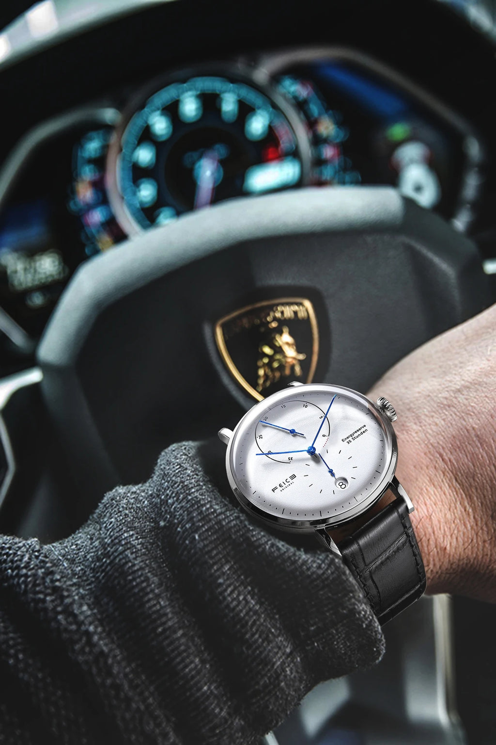 FEICE 20mm Men's Mechanical Watch Men Automatic Bauhaus WristWatch Waterproof Fashion Creative Simple Relogio Masculino-FM202