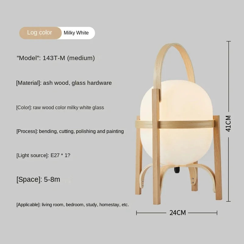 Cole Cestita Floor Lamp Art Modern Simple Led Wood Light Living Room Study Bedroom Bedside Lamp Home Restaurant Decoration Light