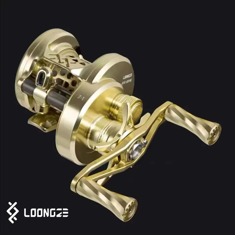 LOONGZE Airlite B100 B101 HG DBC-II Baitcasting Reel BFS Bait Finesse All Metal Magnetic Brake Casting Reel for Bass Trout