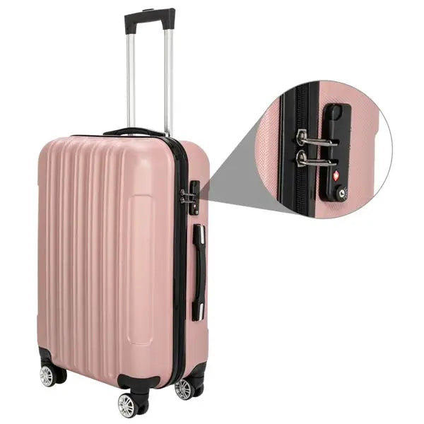 3-in-1 Multifunctional Large Capacity Travel Suitcase with Durable Plastic and Metal Construction for Travel and Storage, Wear-R