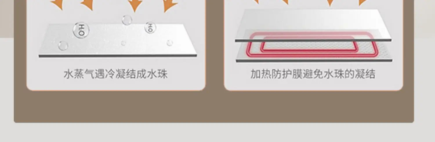 Nordic Luxury Smart Bathroom Mirror Cabinet Wall-mounted LED Light Anti-fog Bathroom Mirror Simple Bathroom Furniture FYBC