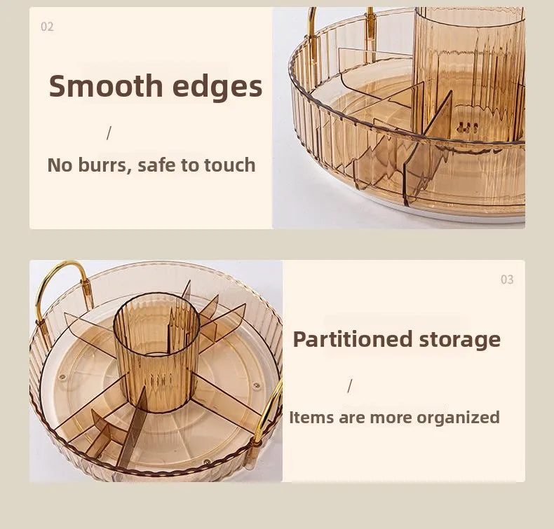 Luxury Rotating eup Storage Ra Perfume Cosmetic Organizer elf for Batoom Kitchen Desktop Skin Care Products Holder