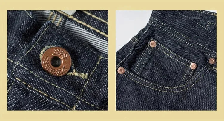 Non Stock 1936 Model Cowboy Selvedge Denim Jeans 36101B Amekaji Cinch Back Men Pants