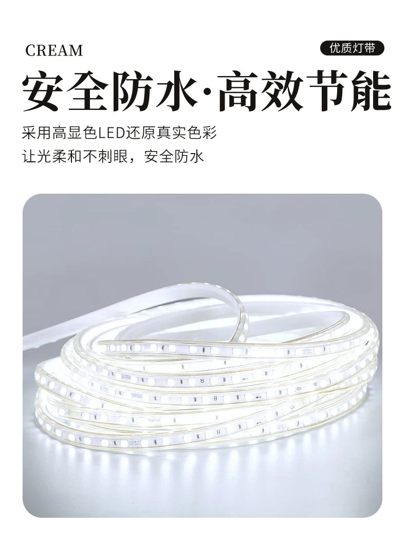 Nordic Luxury Smart Bathroom Mirror Cabinet Wall-mounted LED Light Anti-fog Bathroom Mirror Simple Bathroom Furniture FYBC