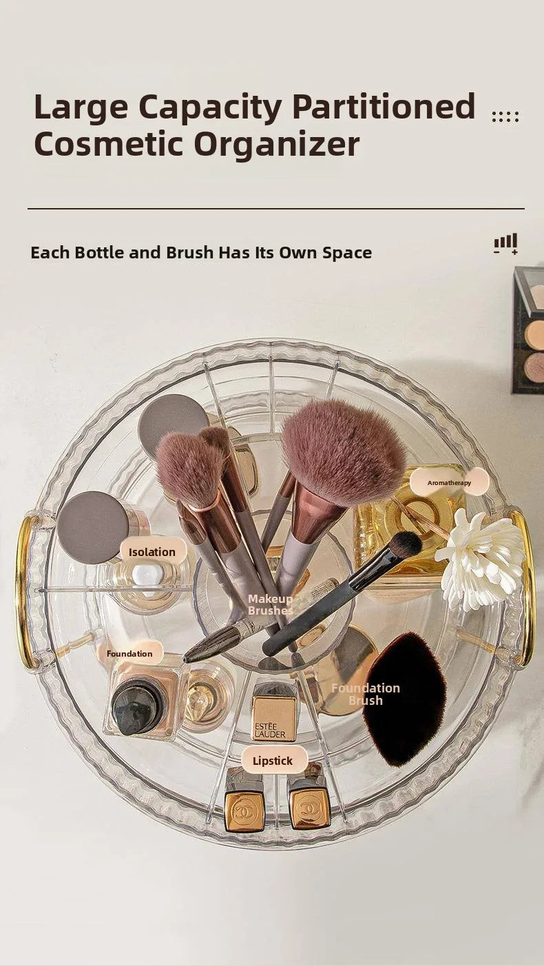 Luxury Rotating eup Storage Ra Perfume Cosmetic Organizer elf for Batoom Kitchen Desktop Skin Care Products Holder