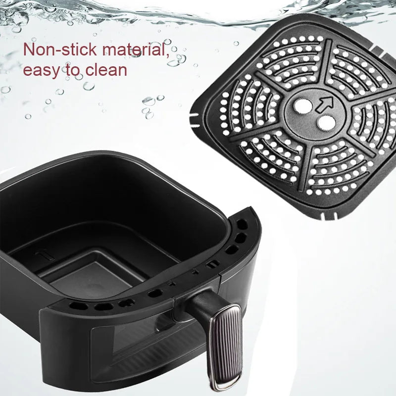 Multifunction Visible Air Fryer Stainless Steel Shell 8L Thermal Cycle Oil-free Non-Stick Touch Screen Electric Frying Oven