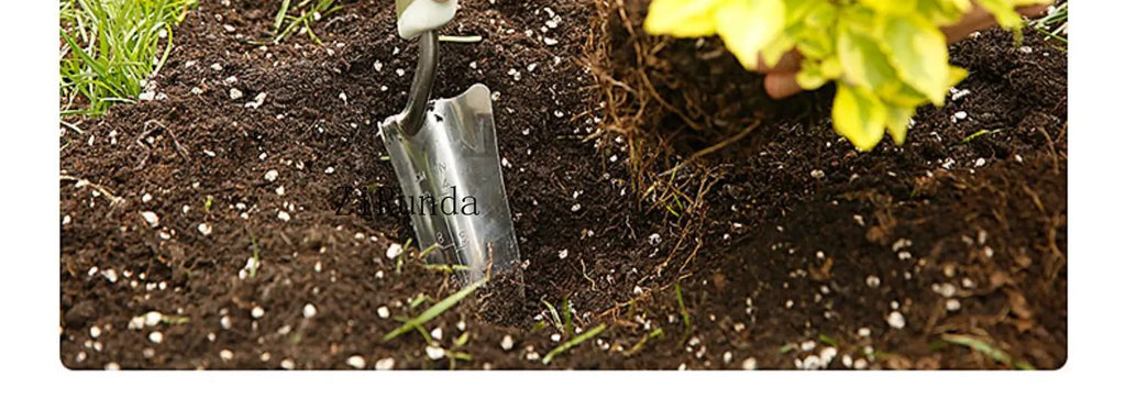 ~Gardening Stainless steel shovel tool 3-piece set Household potted plant planting flower shovel growing vegetable digging shove