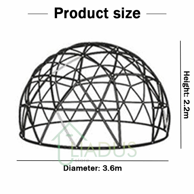 Transparent Starry Sky Tent, Eco-Friendly Material, Windproof, Waterproof, UV Resistant, Spacious for 6-8 People, Easy Assembly