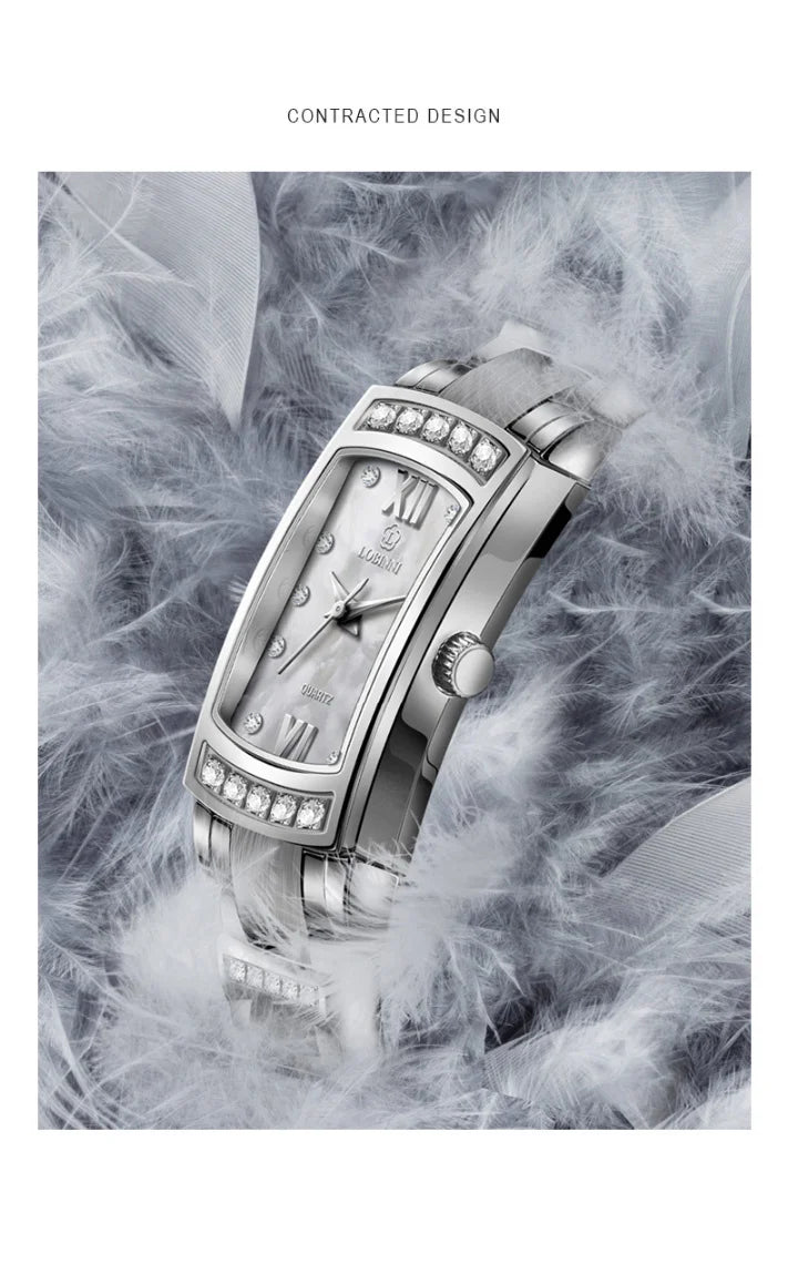 Switzerland Luxury Brand LOBINNI Ultra-thin Japan Quartz Women‘s Watches Fashion Diamond Relogio Feminino Waterproof Clock L8014