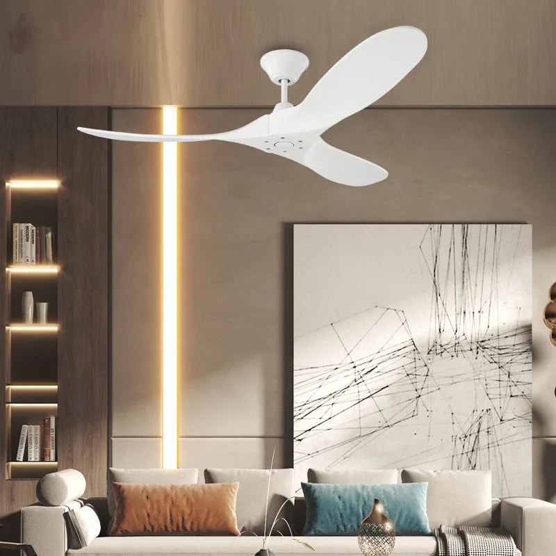 88 Inch Large Ceiling Fan With Remote Control DC Motor Reverse Wood Blades Fans Lighting High Quanlity Design Wooden Fans Light