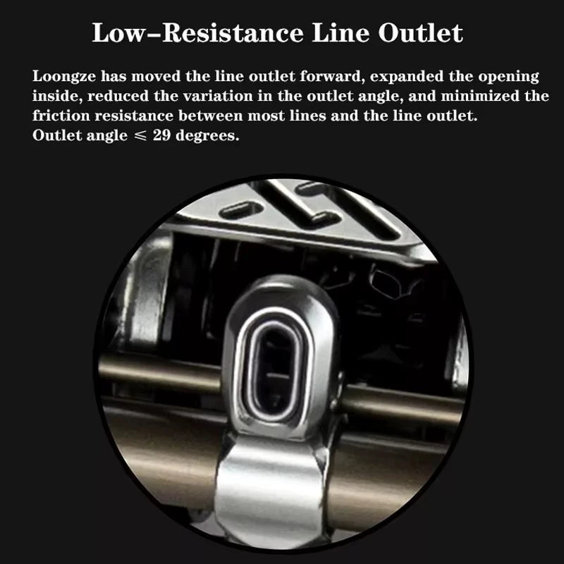 LOONGZE Airlite B100 B101 HG DBC-II Baitcasting Reel BFS Bait Finesse All Metal Magnetic Brake Casting Reel for Bass Trout