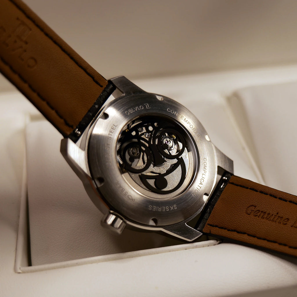 OBLVLO men's mechanical watches, automatic winding mechanical watches, novel and creative men's watches, men's timepieces, uniqu