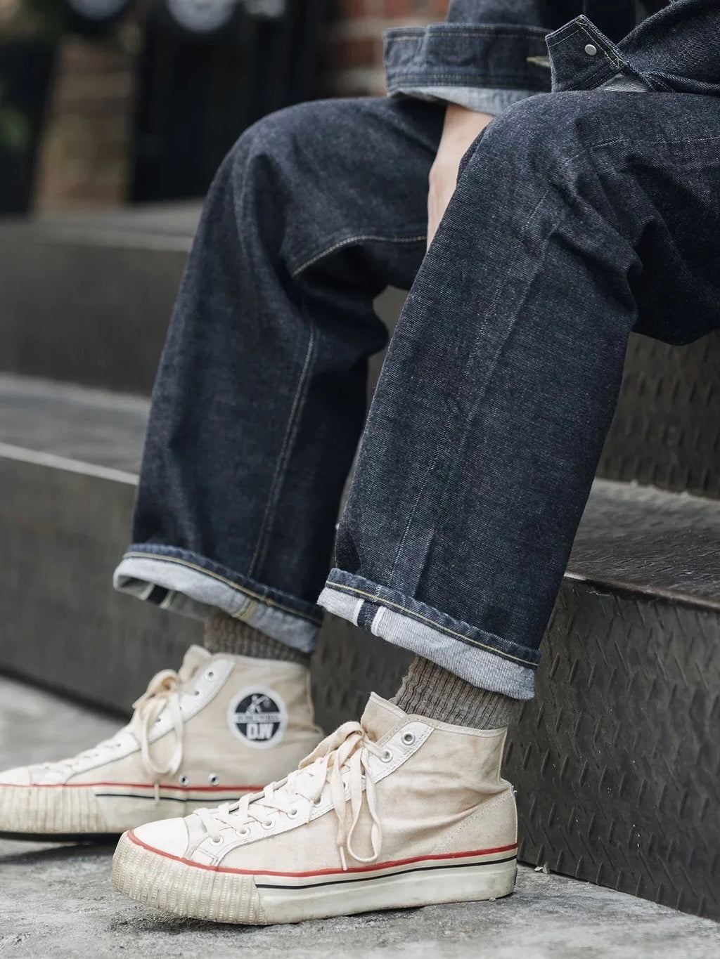 Non Stock 1936 Model Cowboy Selvedge Denim Jeans 36101B Amekaji Cinch Back Men Pants