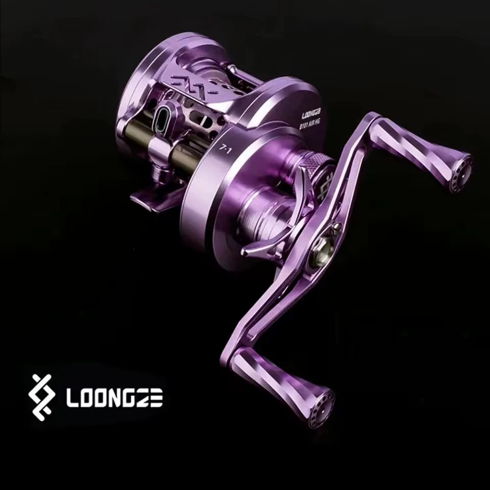 LOONGZE Airlite B100 B101 HG DBC-II Baitcasting Reel BFS Bait Finesse All Metal Magnetic Brake Casting Reel for Bass Trout