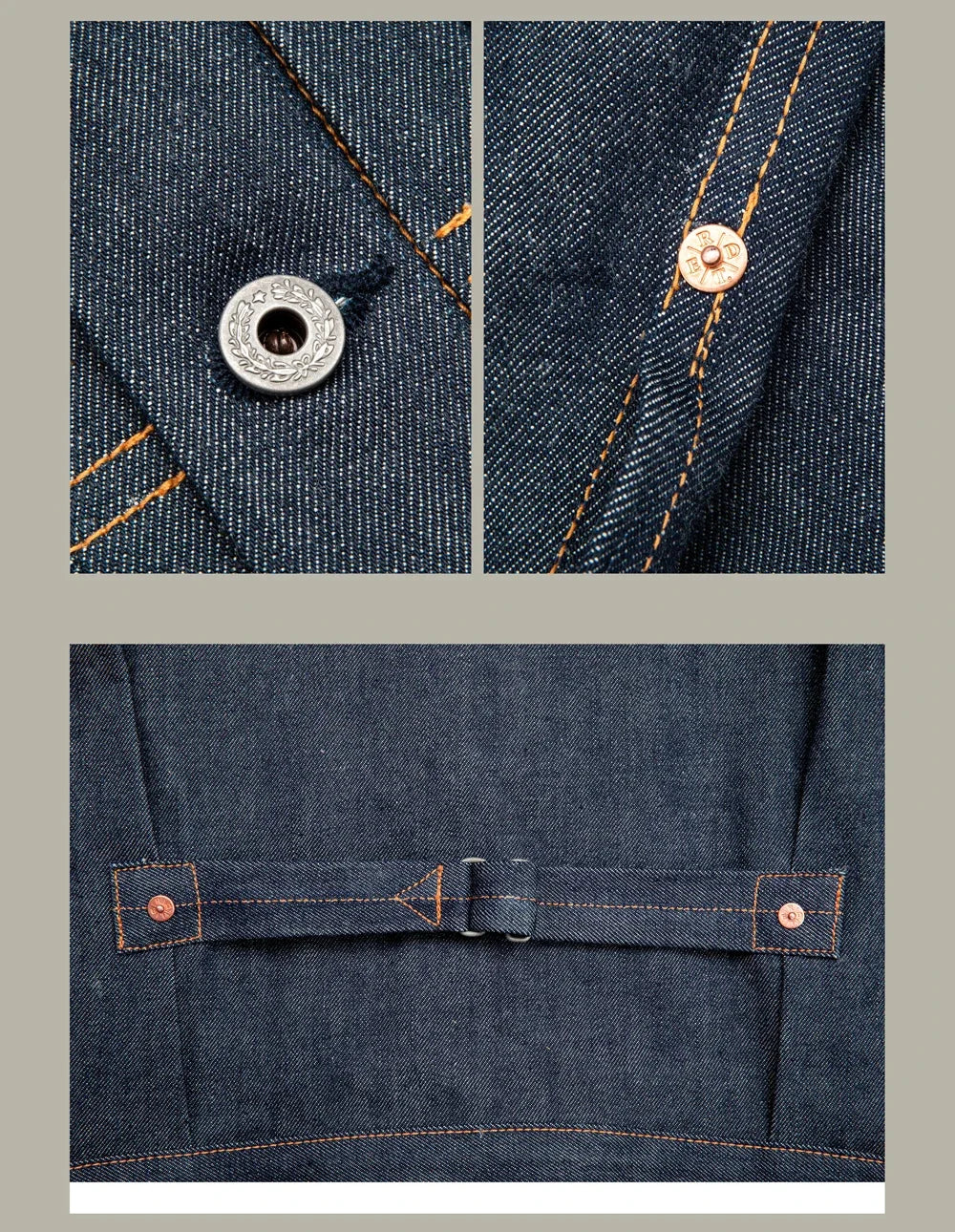 Red Tornado 506XX Jean Jacket American Casual Style Type 1 Selvedge Denim Blouse