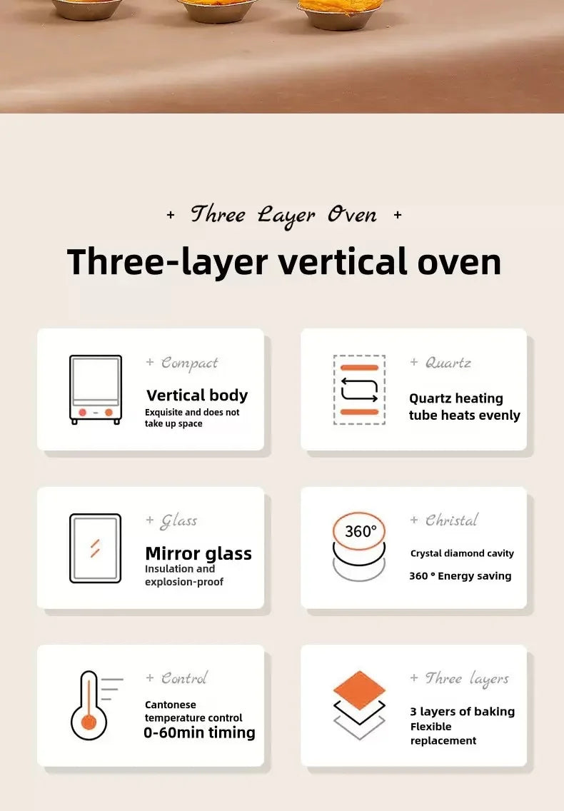 12L Electric Air Fryer Toaster Oven Mechanical 360°Baking Convection Deep Fryer Oil Free Large Capacity Kitchen Appliance