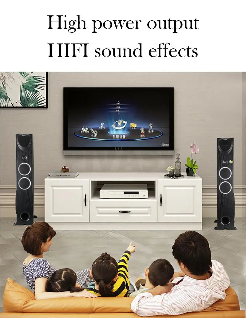 10 Inch Active Sound Box 200W Bluetooth Speakers 3-Way Audio USB SD FM AUX with Remote Control For HiFi Home Theater DJ Studios