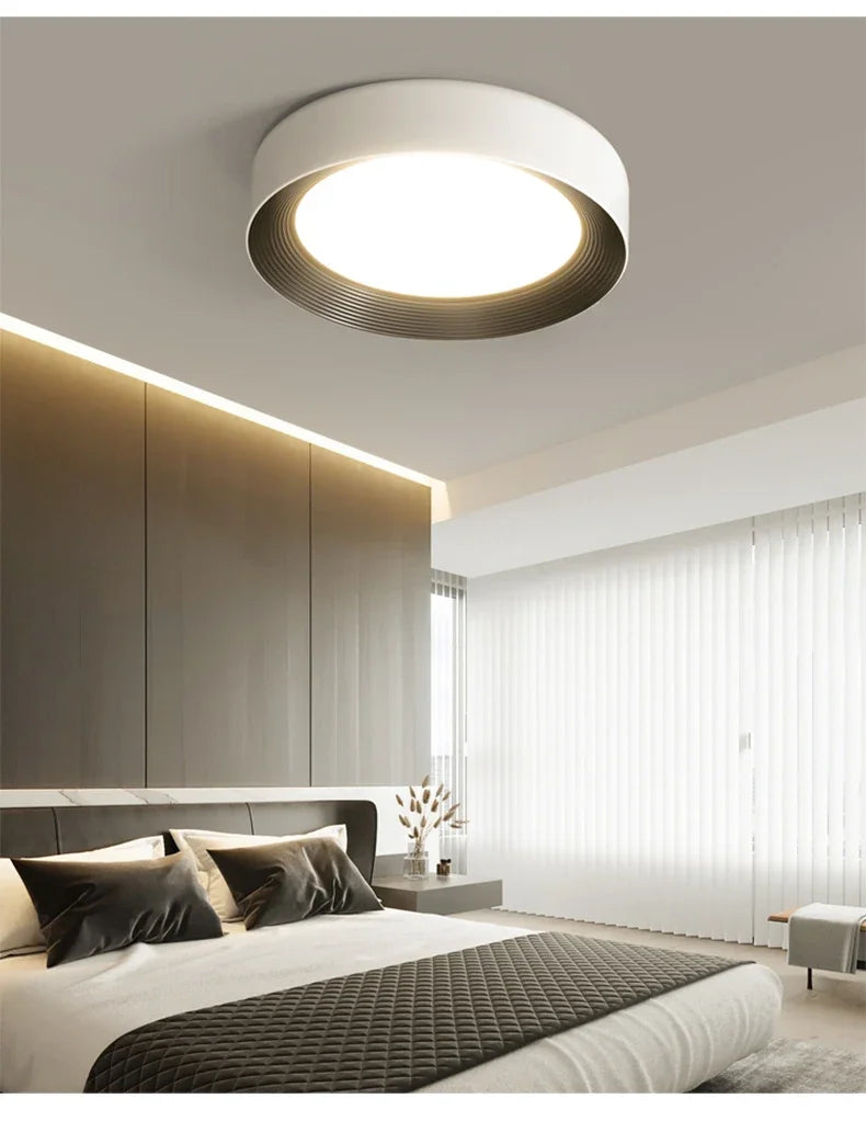 Modern LED Ceiling Lights Square Circular Shape Dimmable Ceiling Lamps Bedroom Balcony Aisle Home Indoor Lighting Ceiling Lights