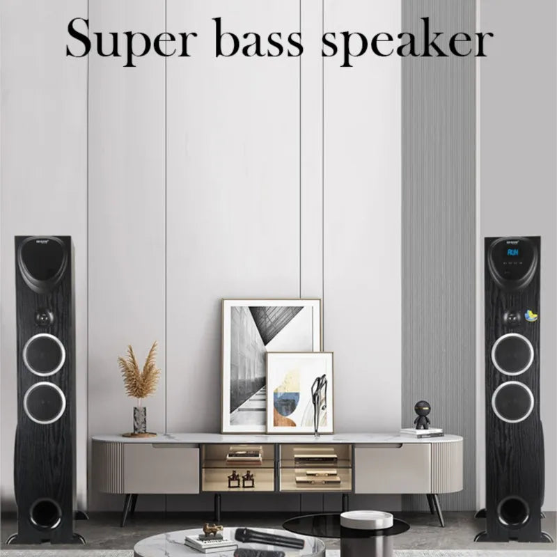 10 Inch Active Sound Box 200W Bluetooth Speakers 3-Way Audio USB SD FM AUX with Remote Control For HiFi Home Theater DJ Studios