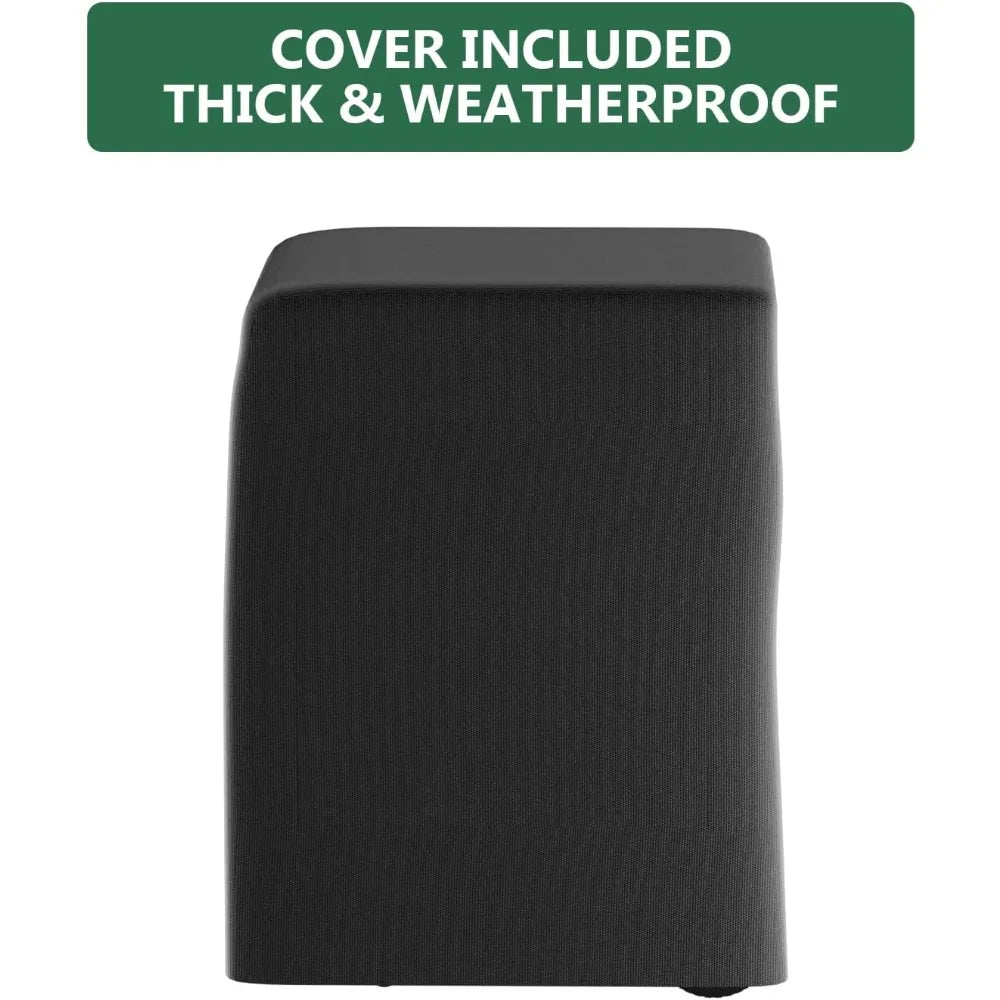 Outdoor Grill Cart with Storage,Movable Modular BBQ Cart,Waterproof Patio Kitchen Island with Hooks and Spice Rack