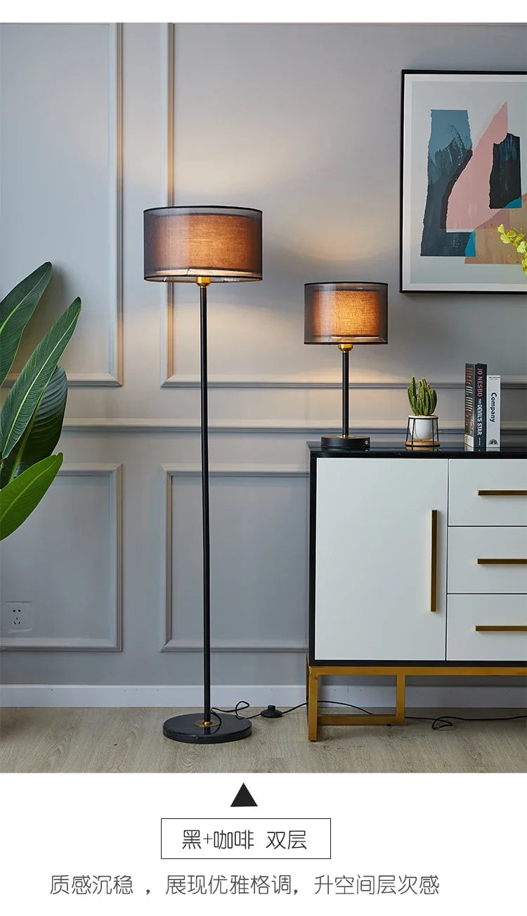 Nordic Creative Led Floor Lamp Simple Modern Home Deco Bedroom Bedside Ligths for Living Room Sofa Remote Control Vertical Lamp