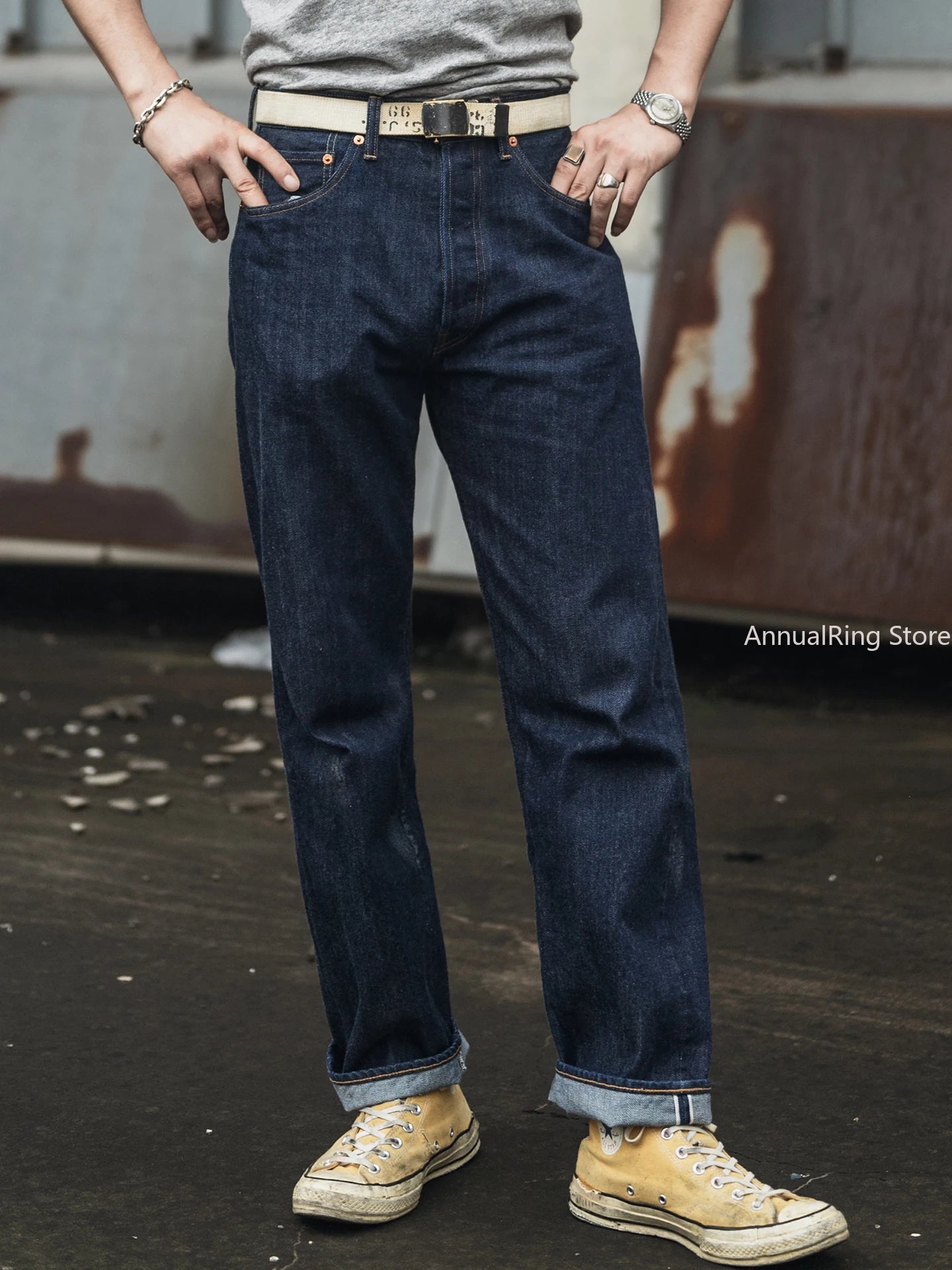 Rugged Bronson 70801XX Selvedge Jeans 1970s Indigo Raw Denim Pants Vintage 501XX