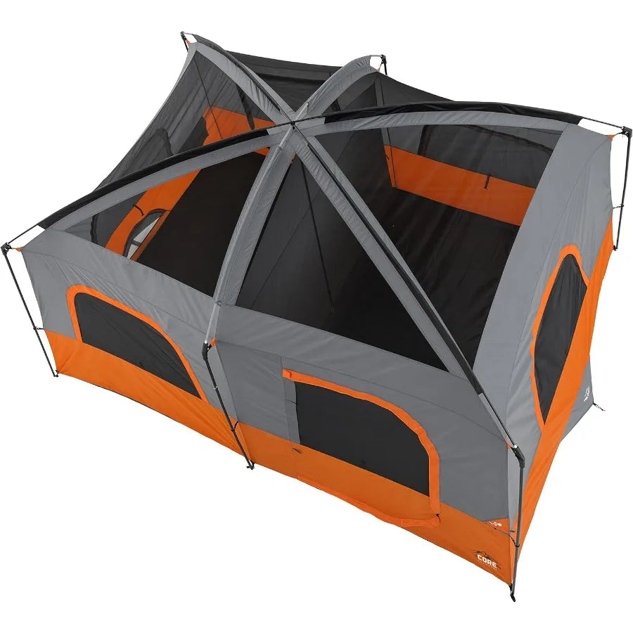 Tent for Family Camping 10 Person 11 Person 12 Person Large Multi Room Cabin Tents for Car Camping Outdoor Adventures