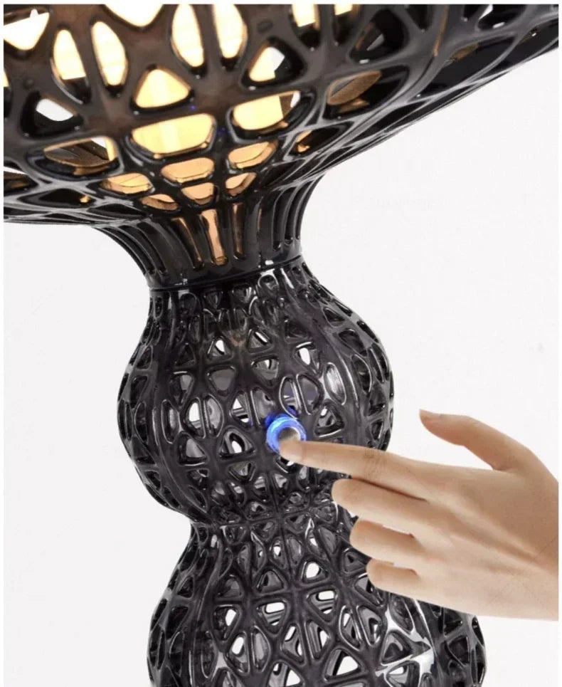 Italian designer's creative hollowed out floor lamp with living room feel, bedroom sofa decoration, atmosphere light