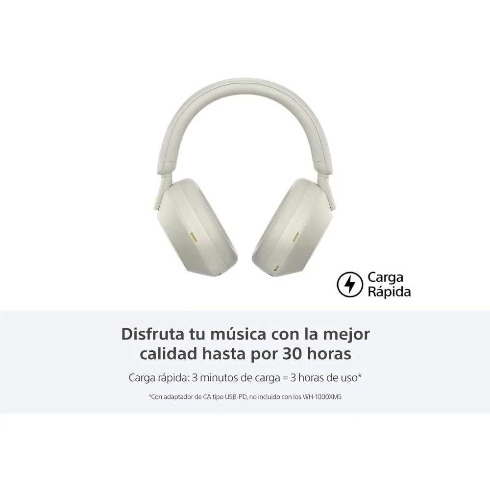 WH-1000XM5 Wireless Headphones, Noise Canceling, 30H Battery, Alexa/Google Assistant, Built-in Mic, Over-Ear Style