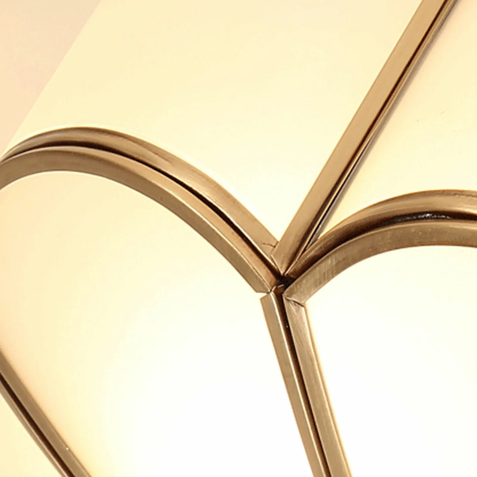 23 Inch Gold and Brass Semi Flush Mount Chandelier Ceiling Light Fixture