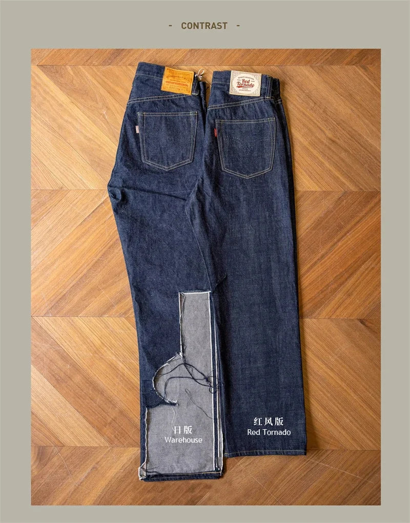 Red Tornado S1000XX WWII Model Wide Straight Jeans One Wash 14oz Selvedge Denim