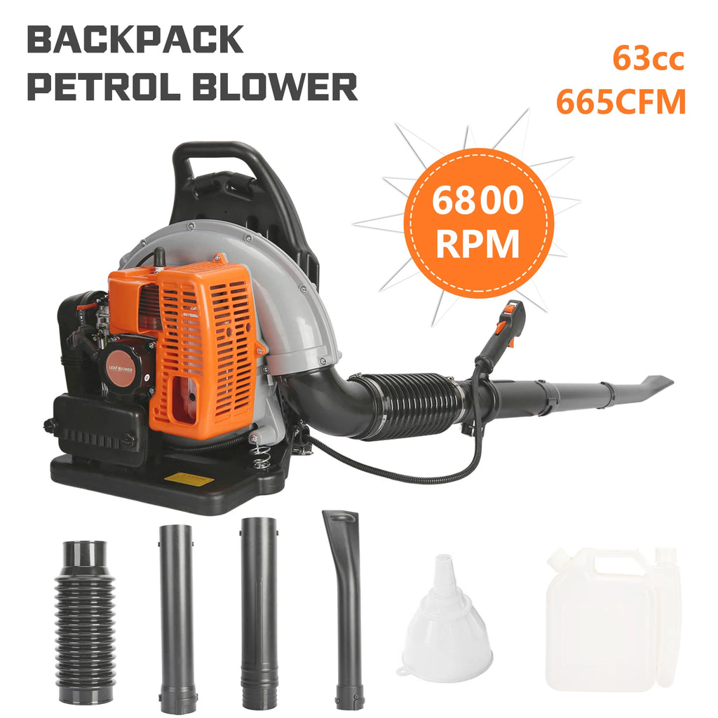 Gas Powered Leaf Blower 2-Stroke Engine Air Volume Handheld Blower Powerful Wind Snow Blower for Lawn Garden