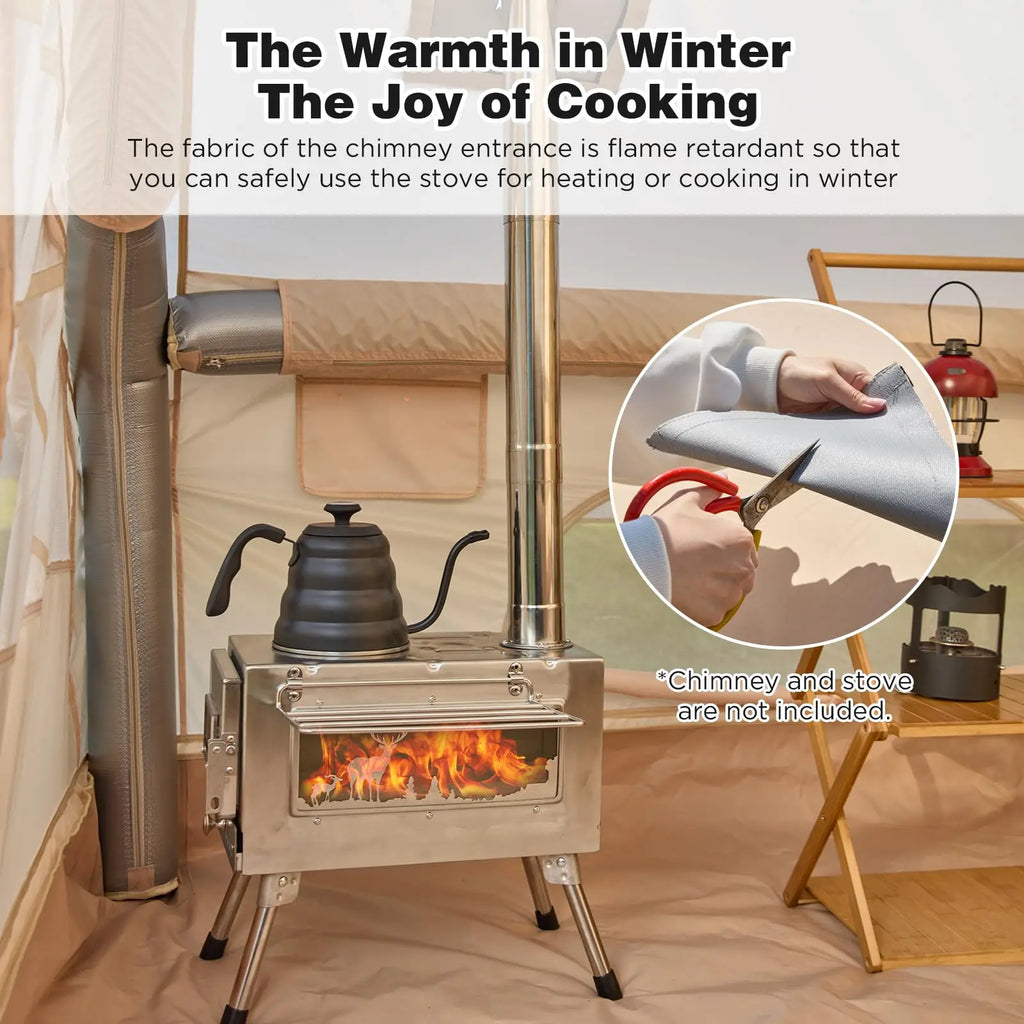 129 Square Feets Large Inflatable Camping Tent,8-10 People Blow up tent,waterproof 4 season Glamping tent,tent for camping