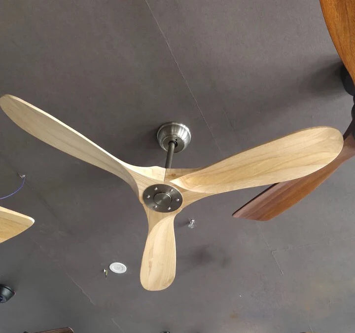 88 Inch Large Ceiling Fan With Remote Control DC Motor Reverse Wood Blades Fans Lighting High Quanlity Design Wooden Fans Light