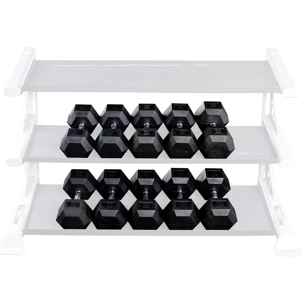 Rubber-Coated Hexagonal Dumbbells for Men and Women - Strength Training and Body Building Hand Weights