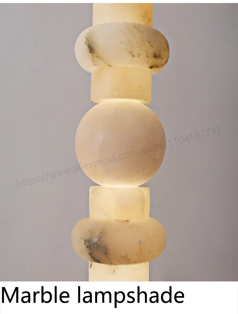 Nordic Art Floor Lamp Room Decoration Light Living Room Bedroom Marble Standing Lamp Restaurant Dimmable Mood Light Led Lighting