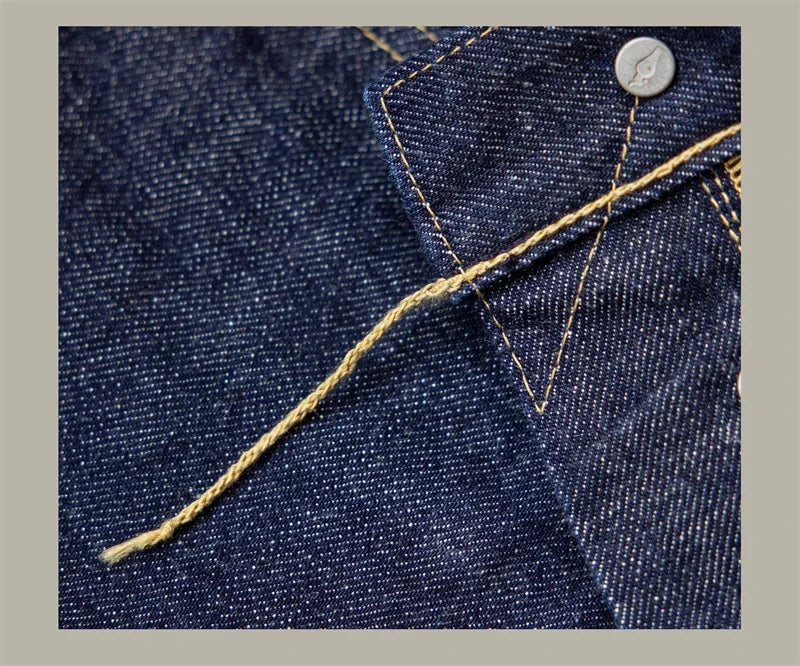 Red Tornado WW2 Model High Waist Loose Straight Men's Jeans 14oz Selvedge Denim Pants