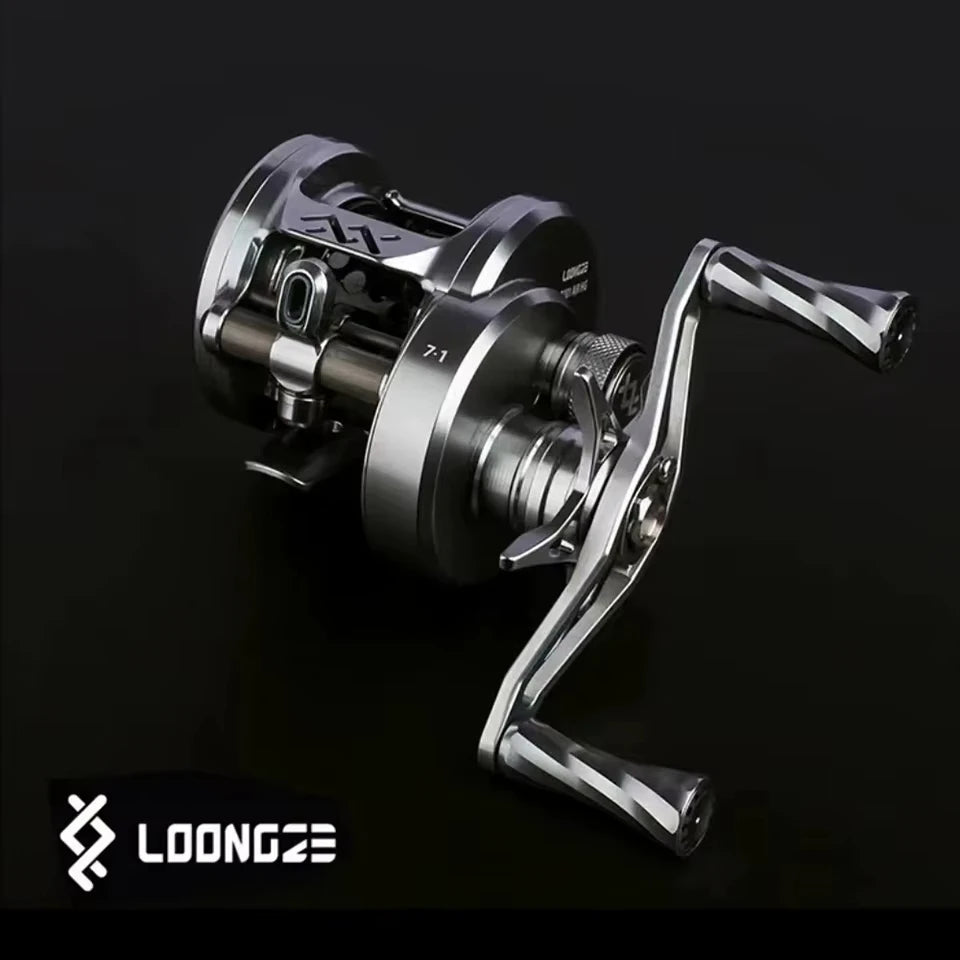 LOONGZE Airlite B100 B101 HG DBC-II Baitcasting Reel BFS Bait Finesse All Metal Magnetic Brake Casting Reel for Bass Trout
