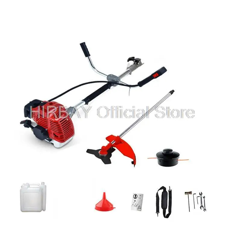 Professional Petrol Engine Garden Tool Kit With Chainsaw Brush Cutter Hedge Trimmer Pole Pruner And Multifunction Trimming