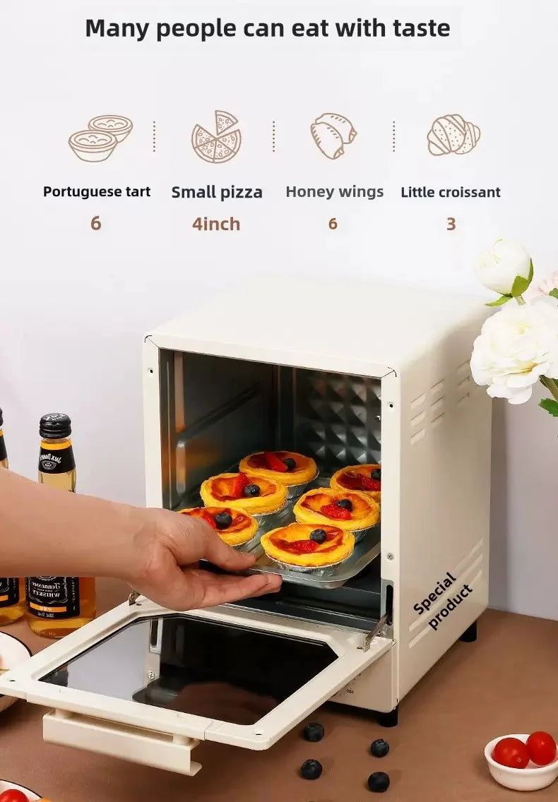 12L Electric Air Fryer Toaster Oven Mechanical 360°Baking Convection Deep Fryer Oil Free Large Capacity Kitchen Appliance