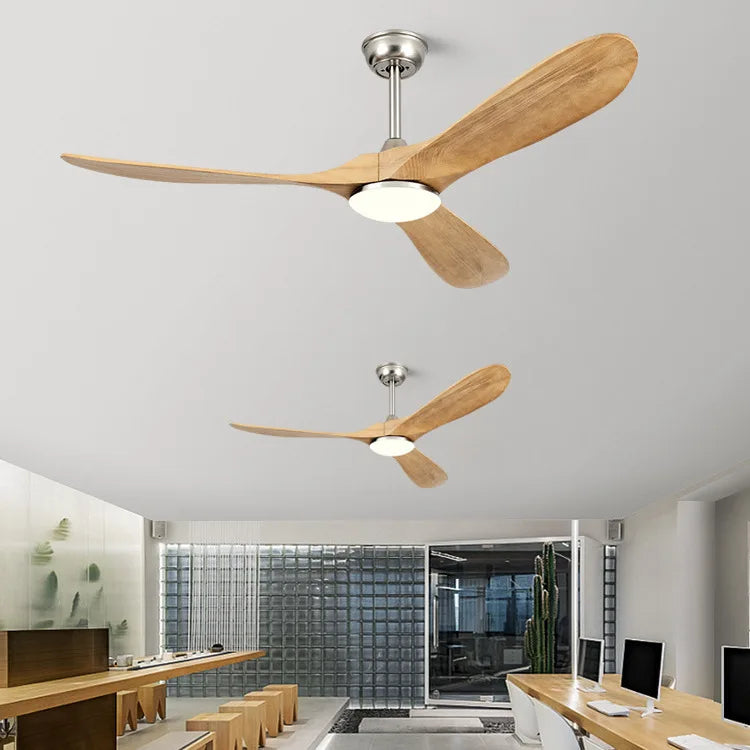 88 Inch Large Ceiling Fan With Remote Control DC Motor Reverse Wood Blades Fans Lighting High Quanlity Design Wooden Fans Light