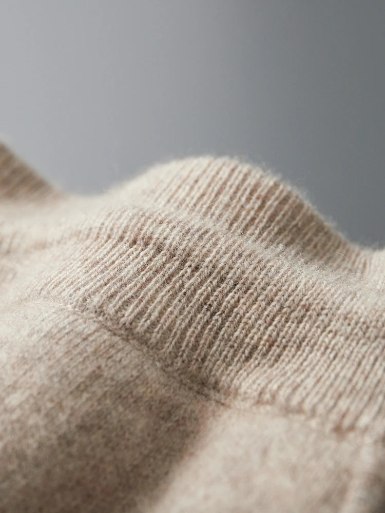 Men' 100% Cashmere Sweater Coat Cashmere Pants Suit Autumn Winter Thick Soft Warm Cashmere Knitwear Smart Casual Cashmere Suit