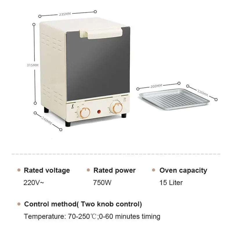 12L Electric Air Fryer Toaster Oven Mechanical 360°Baking Convection Deep Fryer Oil Free Large Capacity Kitchen Appliance