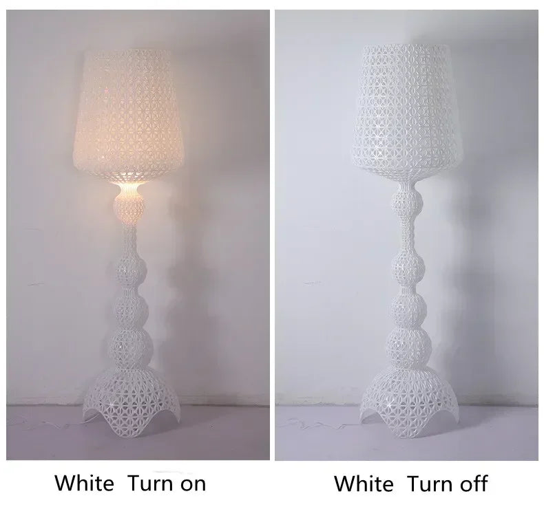 Italian designer's creative hollowed out floor lamp with living room feel, bedroom sofa decoration, atmosphere light