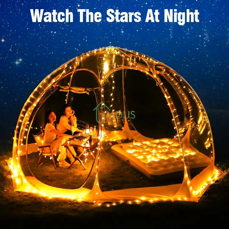 Portable Folding Transparent Outdoor Tent Starry Sky Bubble House Waterproof Winter Sunshine Windproof Camping Shade