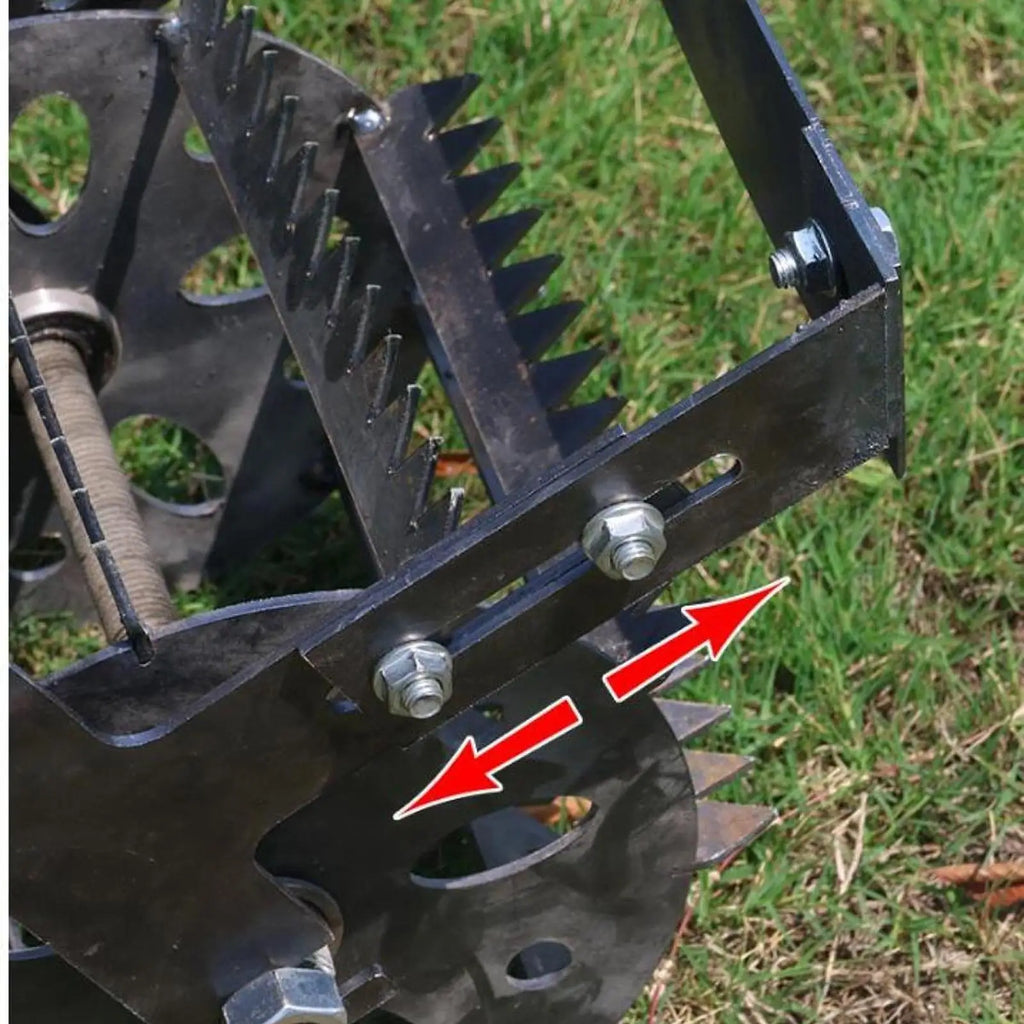 Weeds Roller, Manual Weeder Tool Rolling Lawn Aerator Weeds Removal Tool for Farm
