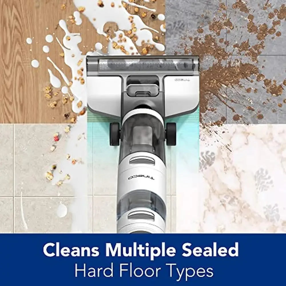 iFLOOR 3 Breeze Complete Cordless Wet Dry Vacuum Cleaner Mop Lightweight Self-Propelled Disk Filter Set with 2 Roller Brushes