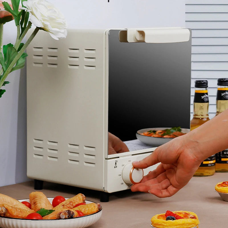 12L Electric Air Fryer Toaster Oven Mechanical 360°Baking Convection Deep Fryer Oil Free Large Capacity Kitchen Appliance