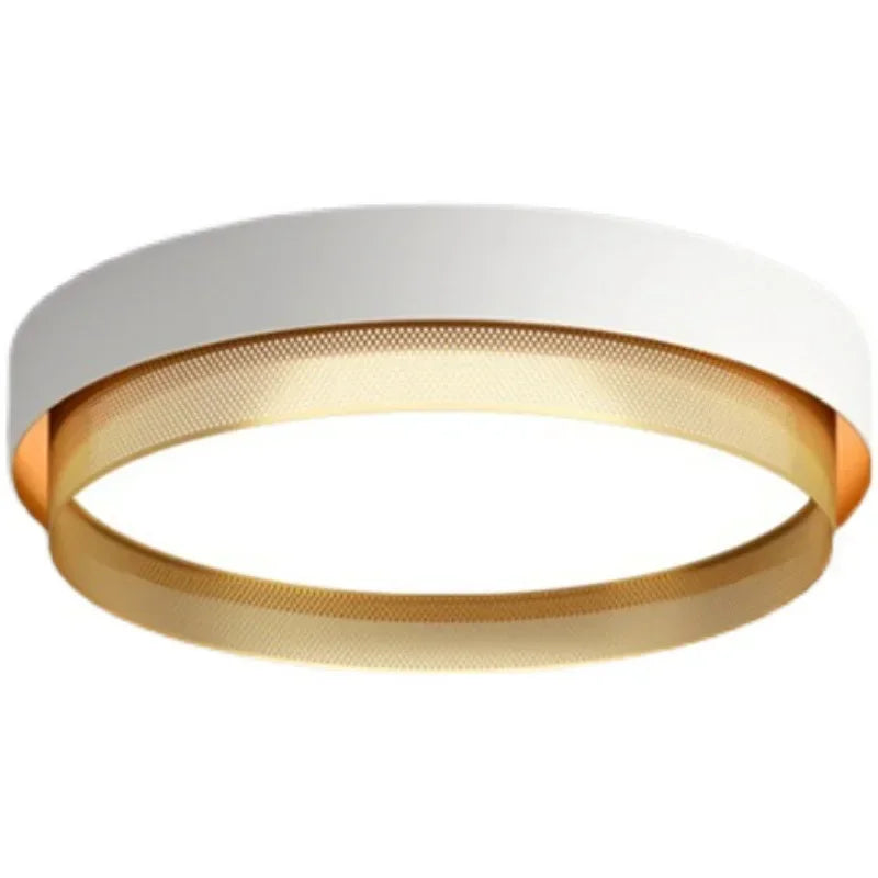 2025 New Nordic LED Ceiling Light Living Room Bedroom Black Metal Grid Ceiling Light Modern Creative Circular Room Lighting