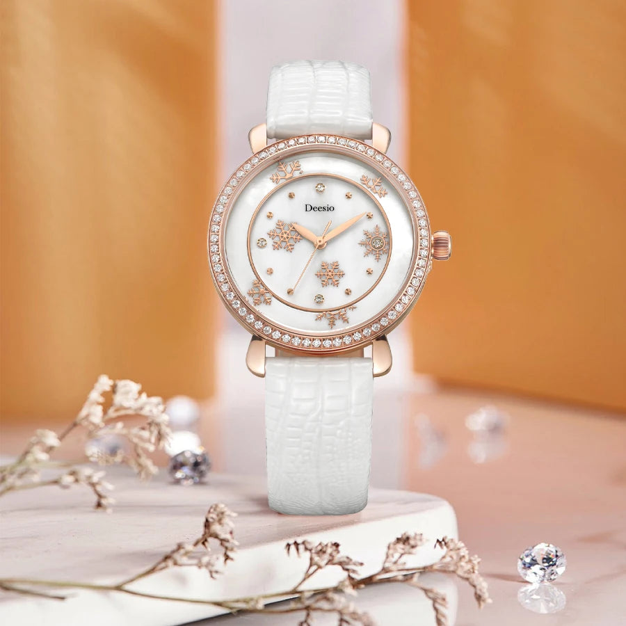 Deesio Original Design Watch Woman E2010 30m Waterproof Trend Quartz Wristwatch Fashion Luxury Band Women's Wristwatch Clock Y2k